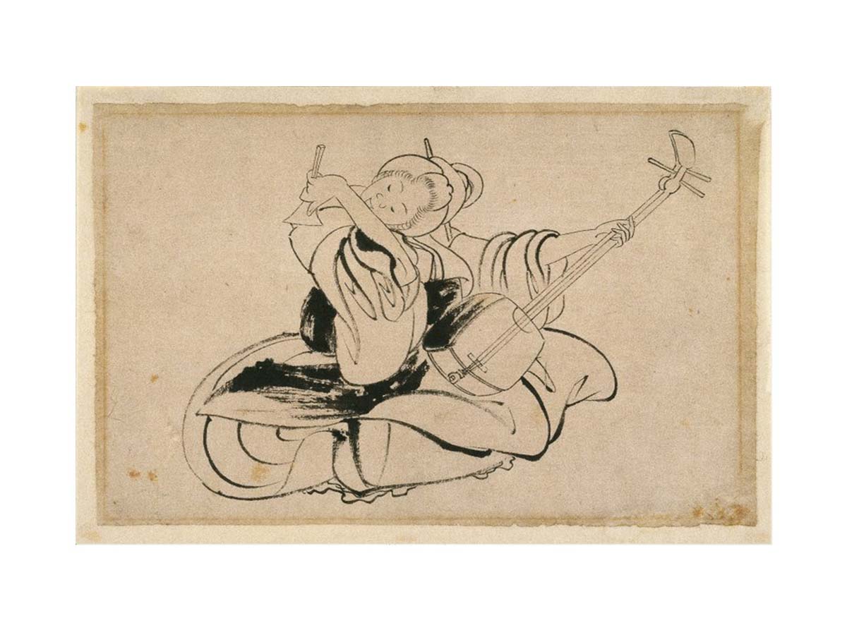 Seated Woman with Shamisen