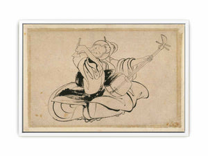 Seated Woman with Shamisen