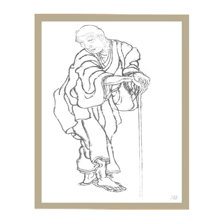 Self-portrait in the age of an old man