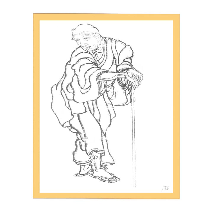 Self-portrait in the age of an old man