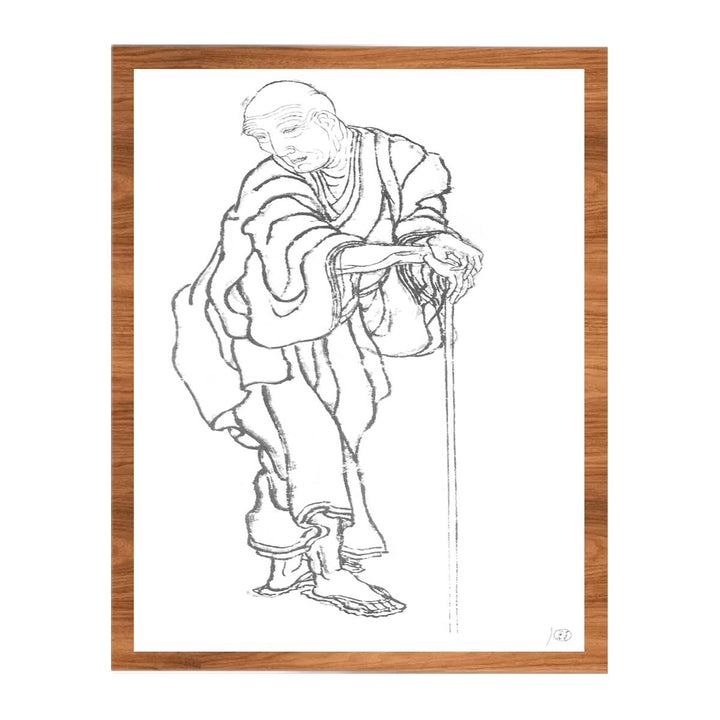 Self-portrait in the age of an old man