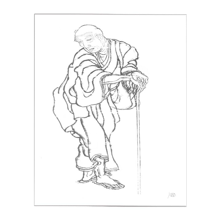 Self-portrait in the age of an old man