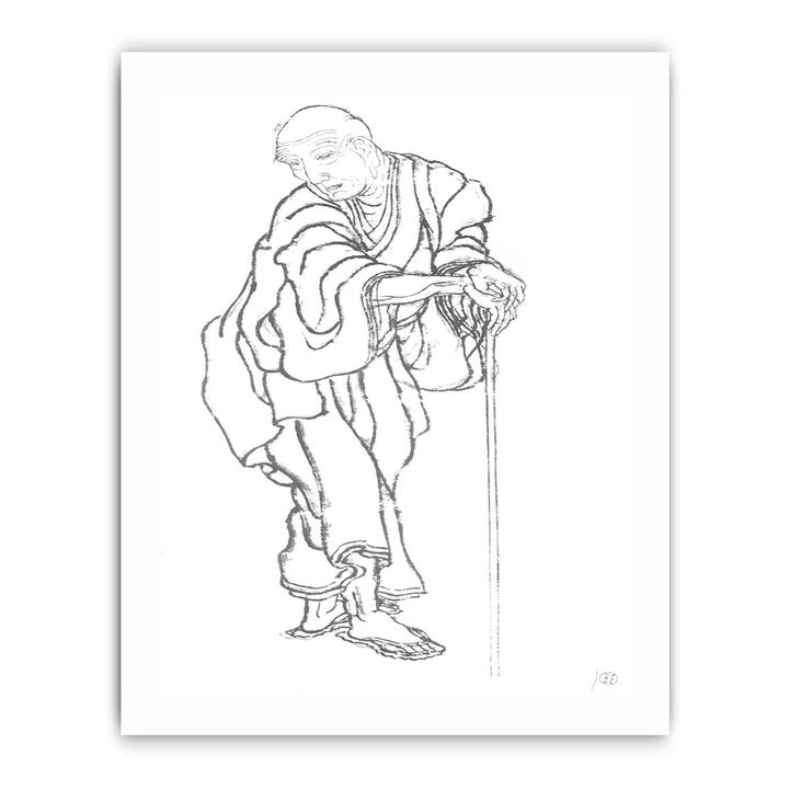 Self-portrait in the age of an old man