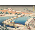 View of the Old Boat-Bridge at Sano in Kozuke Province (Kozuke Sano funabashi no kozu)