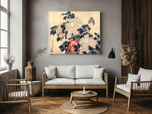 Peonies and Butterfly