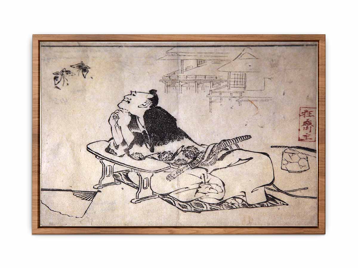 Philosopher Watching a Pair of Butterflies