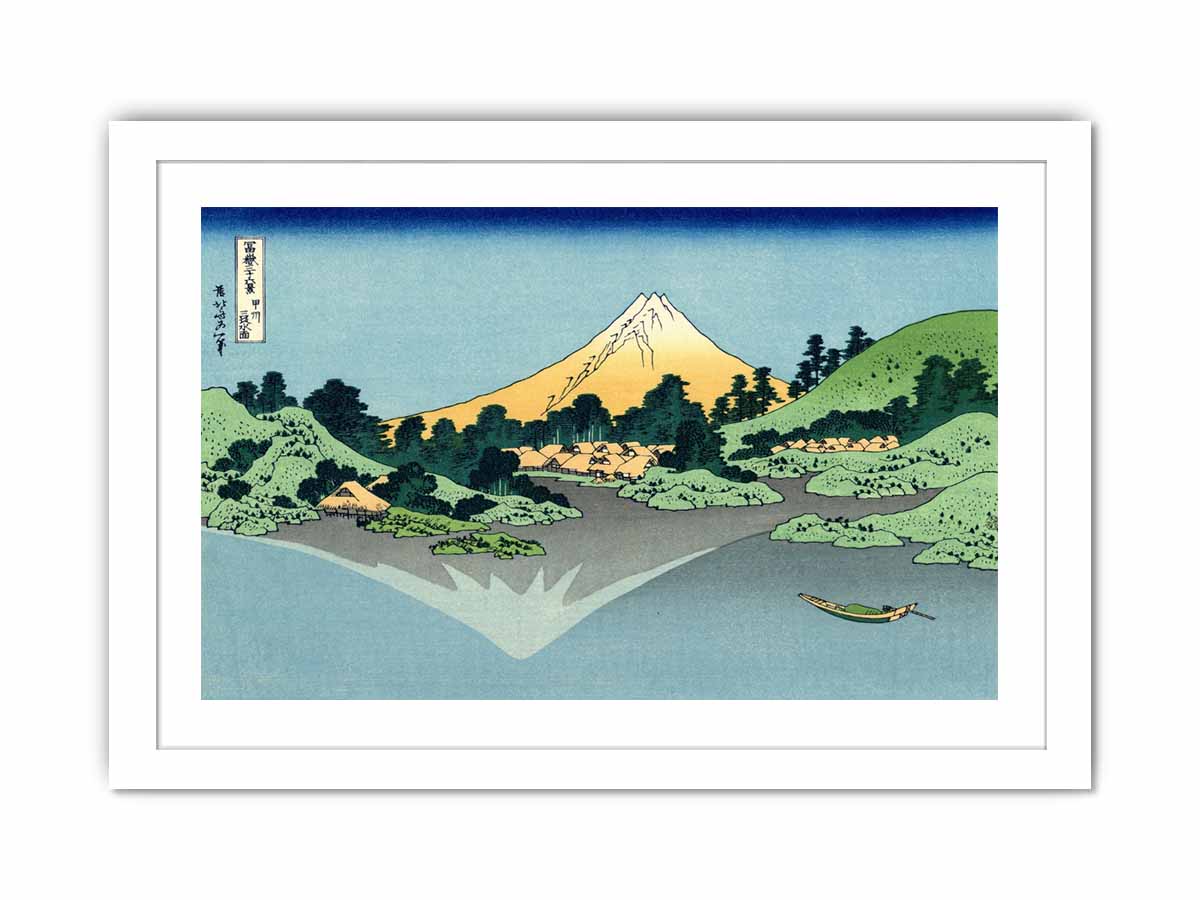 Mount Fuji Reflected on Water at Misaka in Kai Province