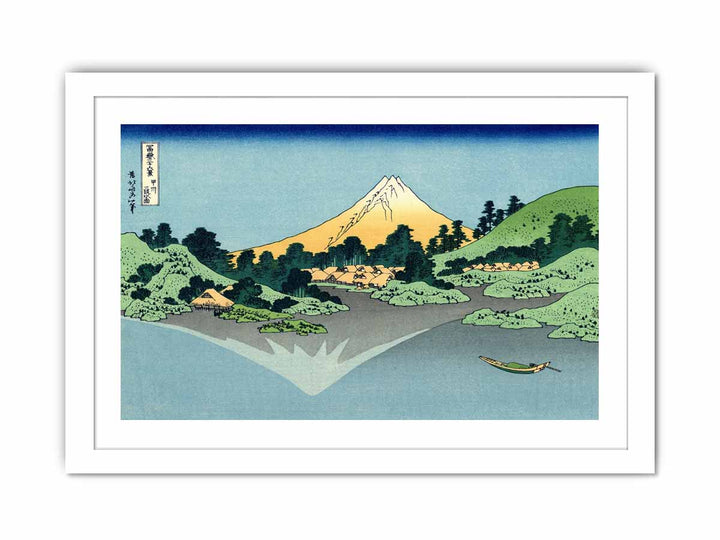 Mount Fuji Reflected on Water at Misaka in Kai Province