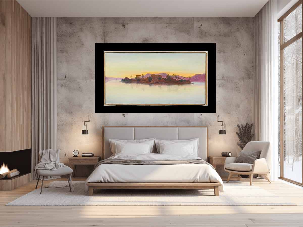Coucher de soleil sur l'île de Philae