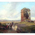 The Tor di Schiavi on the Via Labicana, Rome by François-Auguste Biard