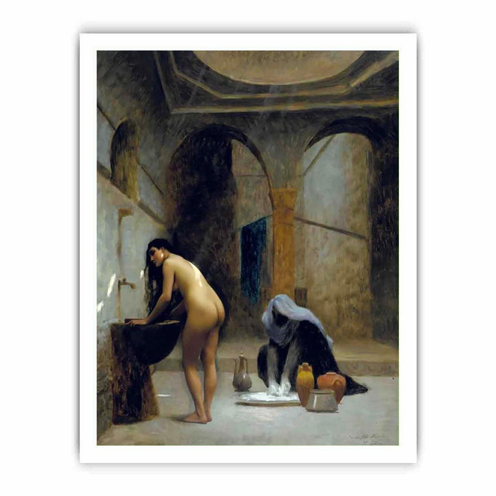 A Moorish Bath Turkish Woman Bathing
