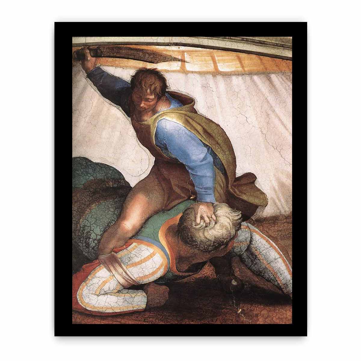 David and Goliath (detail) By Michelangelo Buonarroti