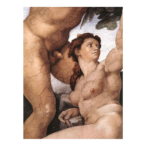 The Fall and Expulsion from Garden of Eden (detail) By Michelangelo Buonarroti