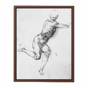A Man: Study for a figure in Battle of Cascina cartoon By Michelangelo Buonarroti