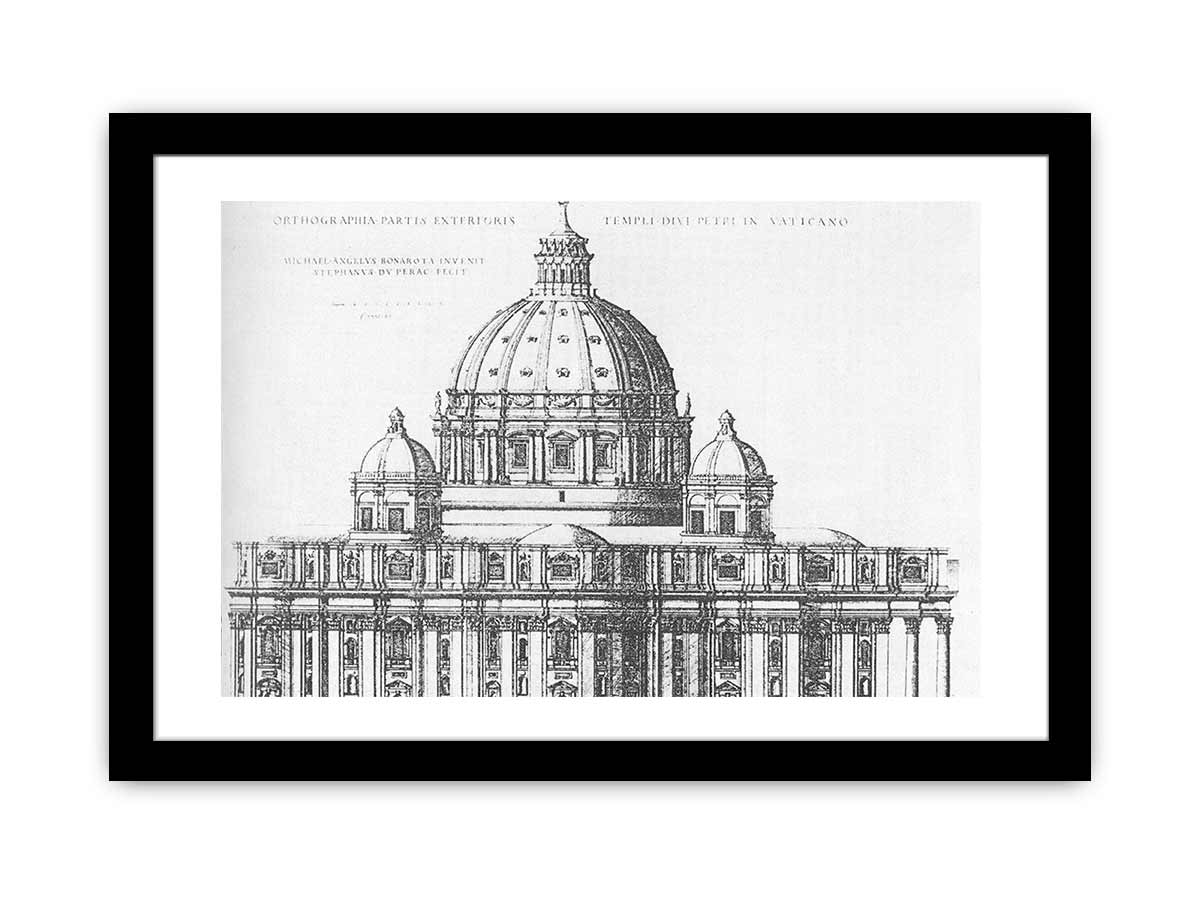 Project for St Peter's in Rome By Michelangelo Buonarroti