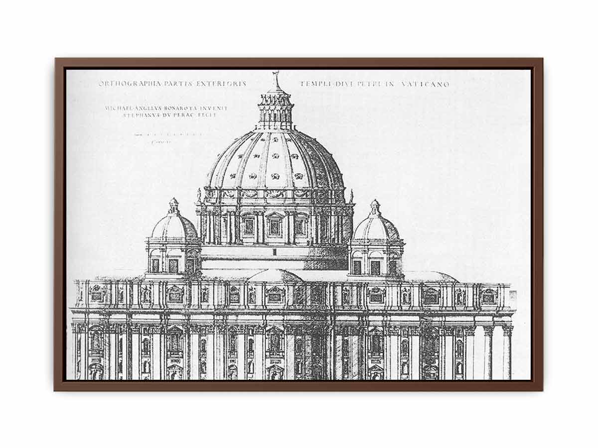 Project for St Peter's in Rome By Michelangelo Buonarroti