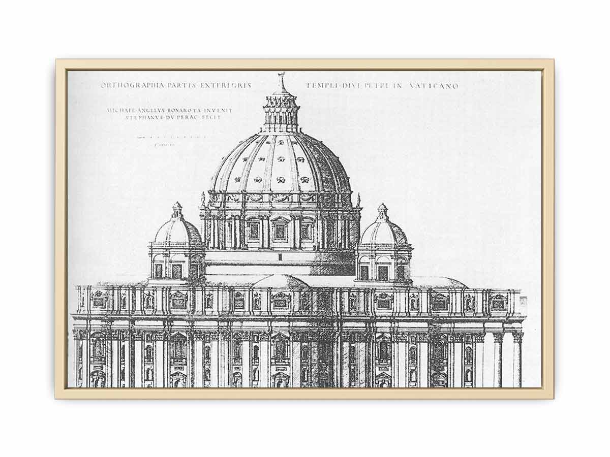 Project for St Peter's in Rome By Michelangelo Buonarroti
