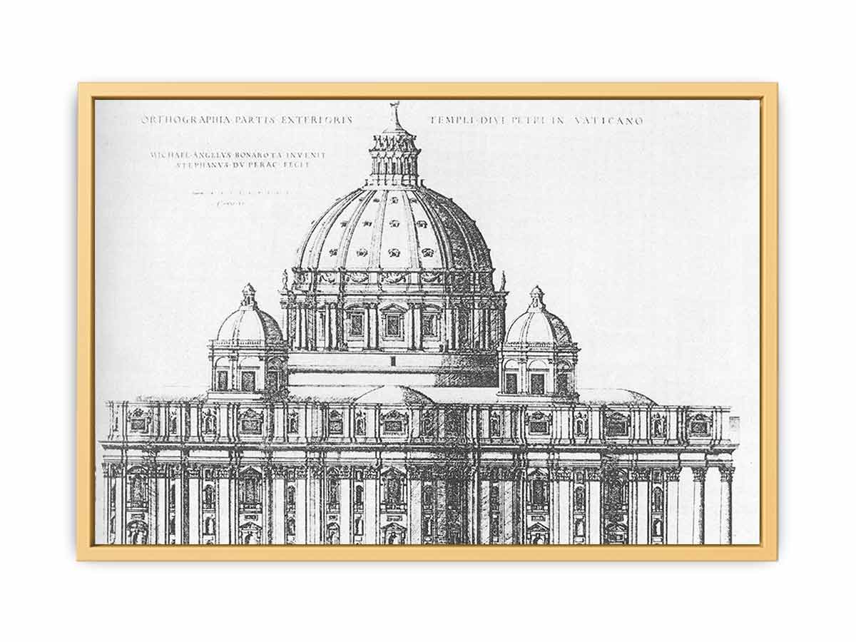 Project for St Peter's in Rome By Michelangelo Buonarroti