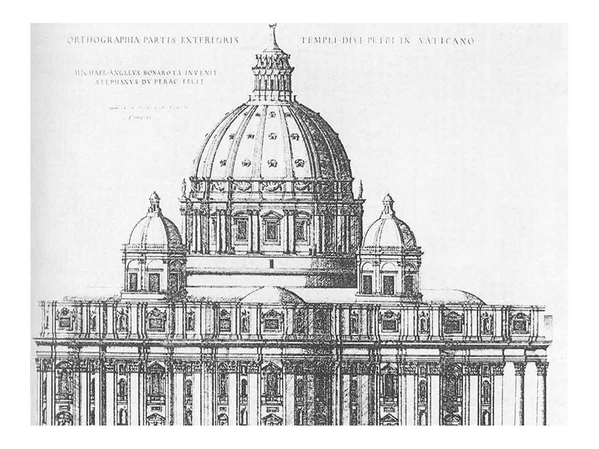 Project for St Peter's in Rome By Michelangelo Buonarroti