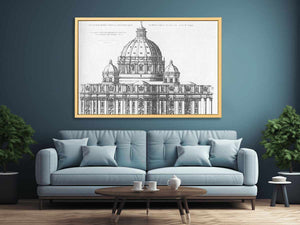 Project for St Peter's in Rome By Michelangelo Buonarroti