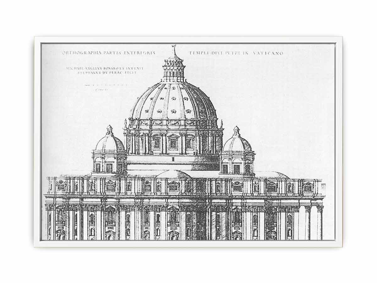 Project for St Peter's in Rome By Michelangelo Buonarroti