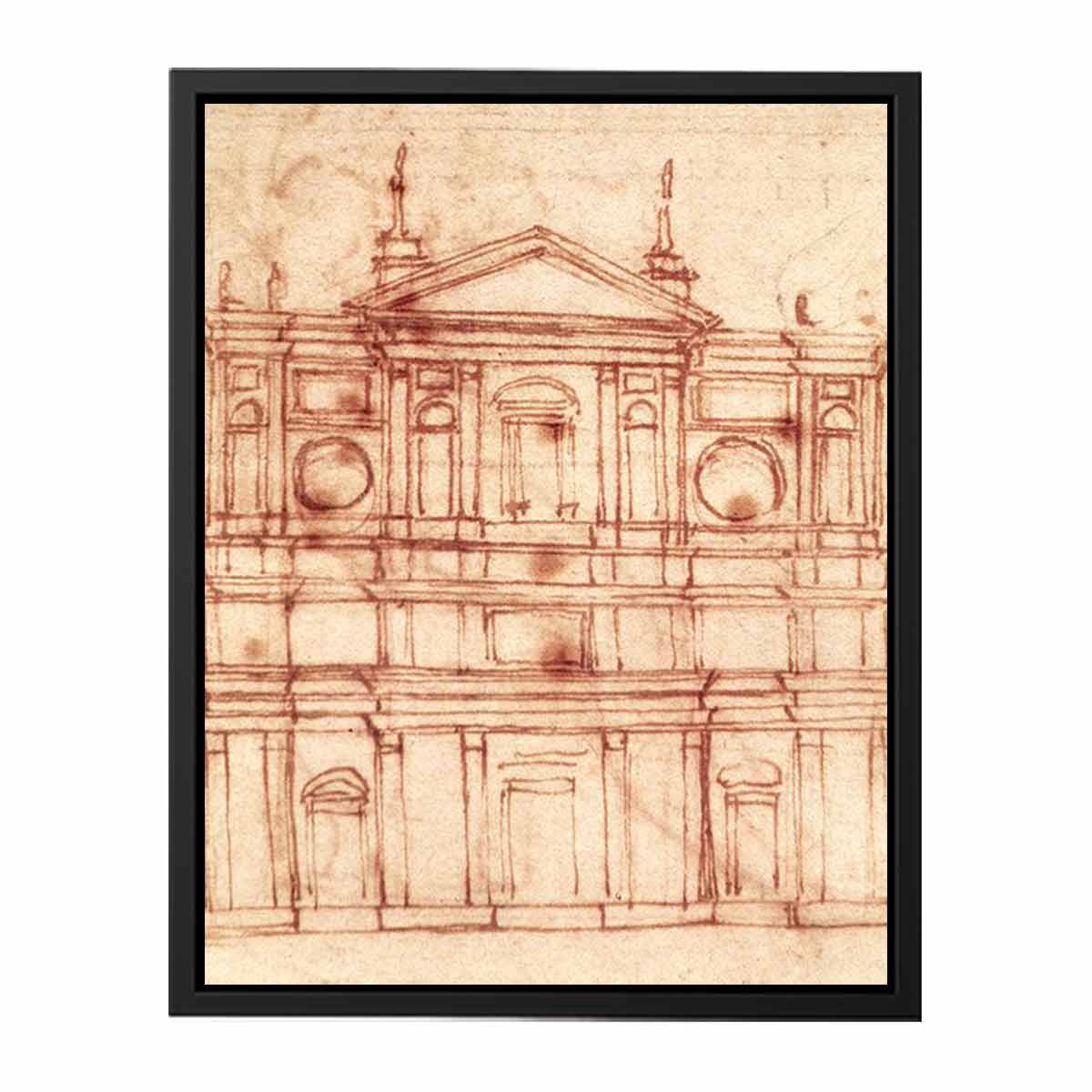 Project for the façade of San Lorenzo, Florence By Michelangelo Buonarroti