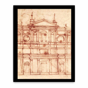 Project for the façade of San Lorenzo, Florence By Michelangelo Buonarroti