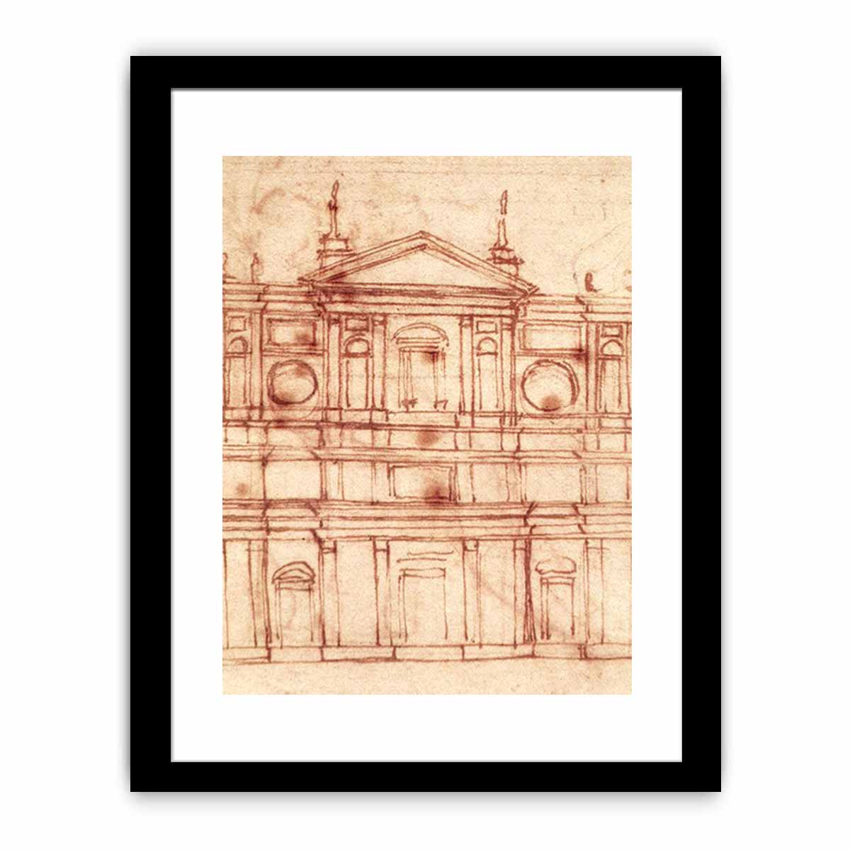Project for the façade of San Lorenzo, Florence By Michelangelo Buonarroti