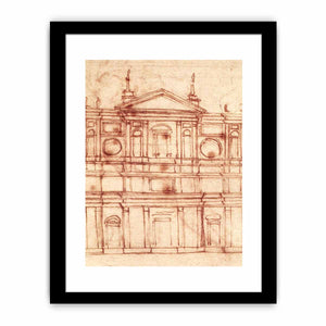 Project for the façade of San Lorenzo, Florence By Michelangelo Buonarroti