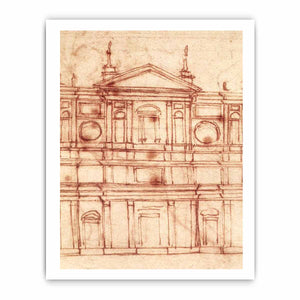 Project for the façade of San Lorenzo, Florence By Michelangelo Buonarroti