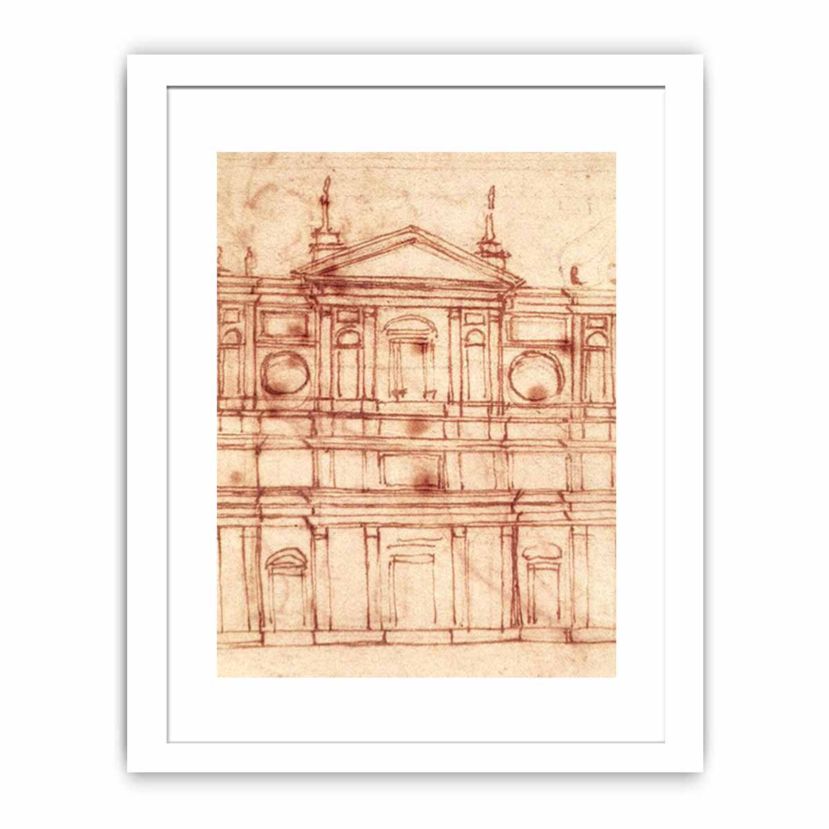 Project for the façade of San Lorenzo, Florence By Michelangelo Buonarroti