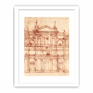 Project for the façade of San Lorenzo, Florence By Michelangelo Buonarroti