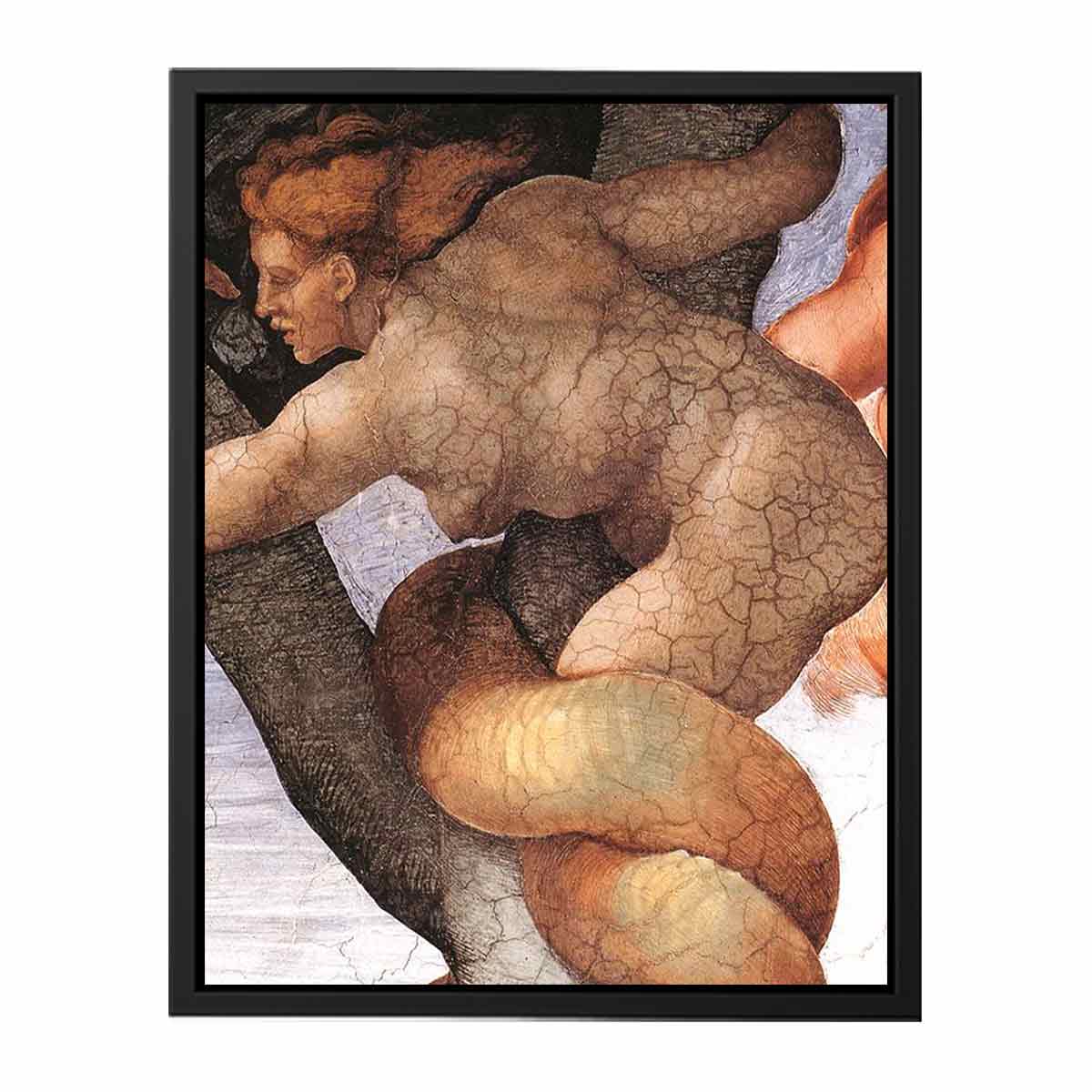The Fall and Expulsion from Garden of Eden (detail) By Michelangelo Buonarroti