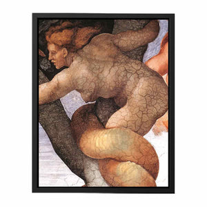 The Fall and Expulsion from Garden of Eden (detail) By Michelangelo Buonarroti