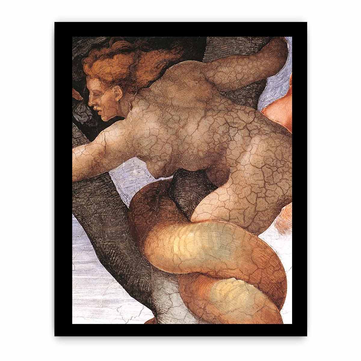 The Fall and Expulsion from Garden of Eden (detail) By Michelangelo Buonarroti