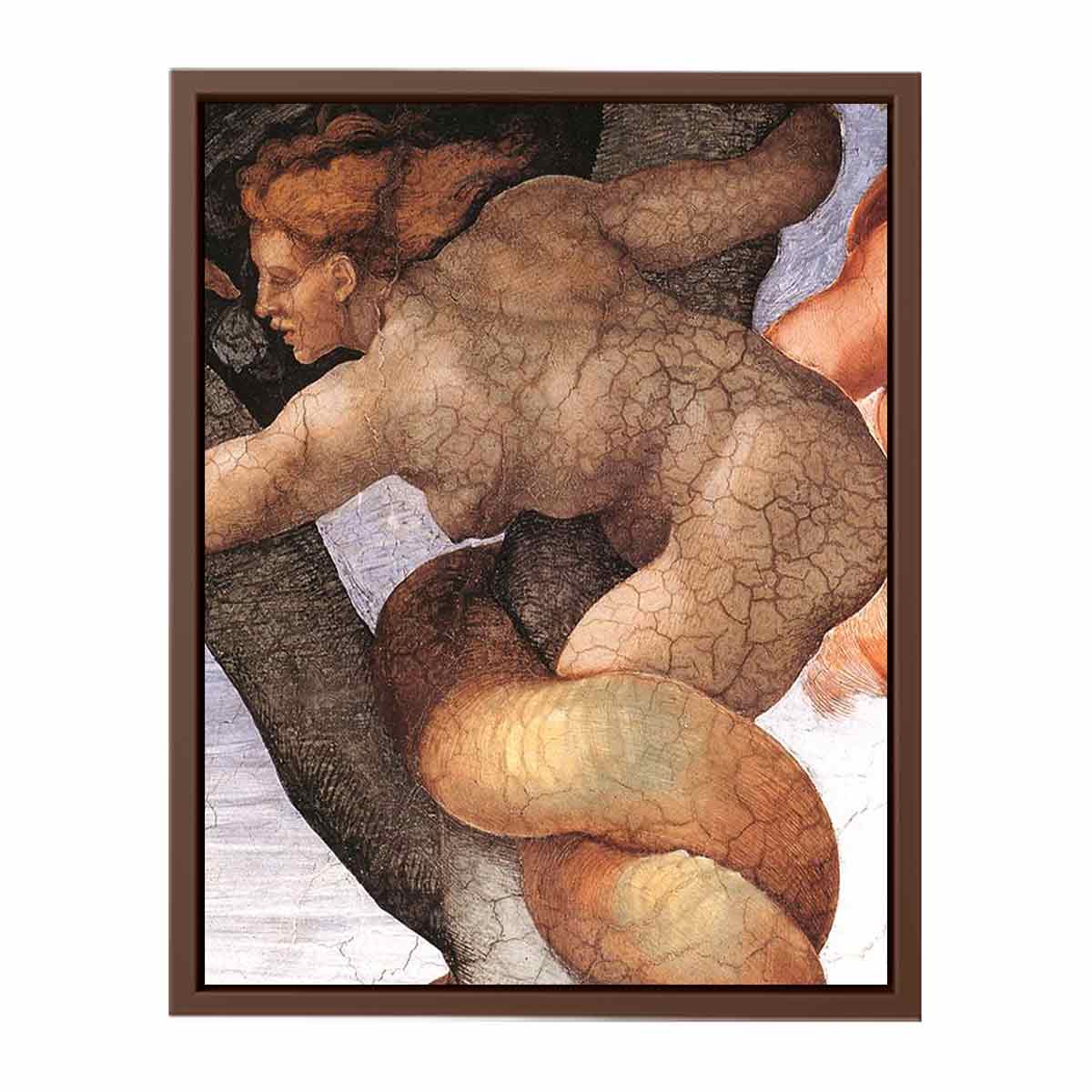 The Fall and Expulsion from Garden of Eden (detail) By Michelangelo Buonarroti
