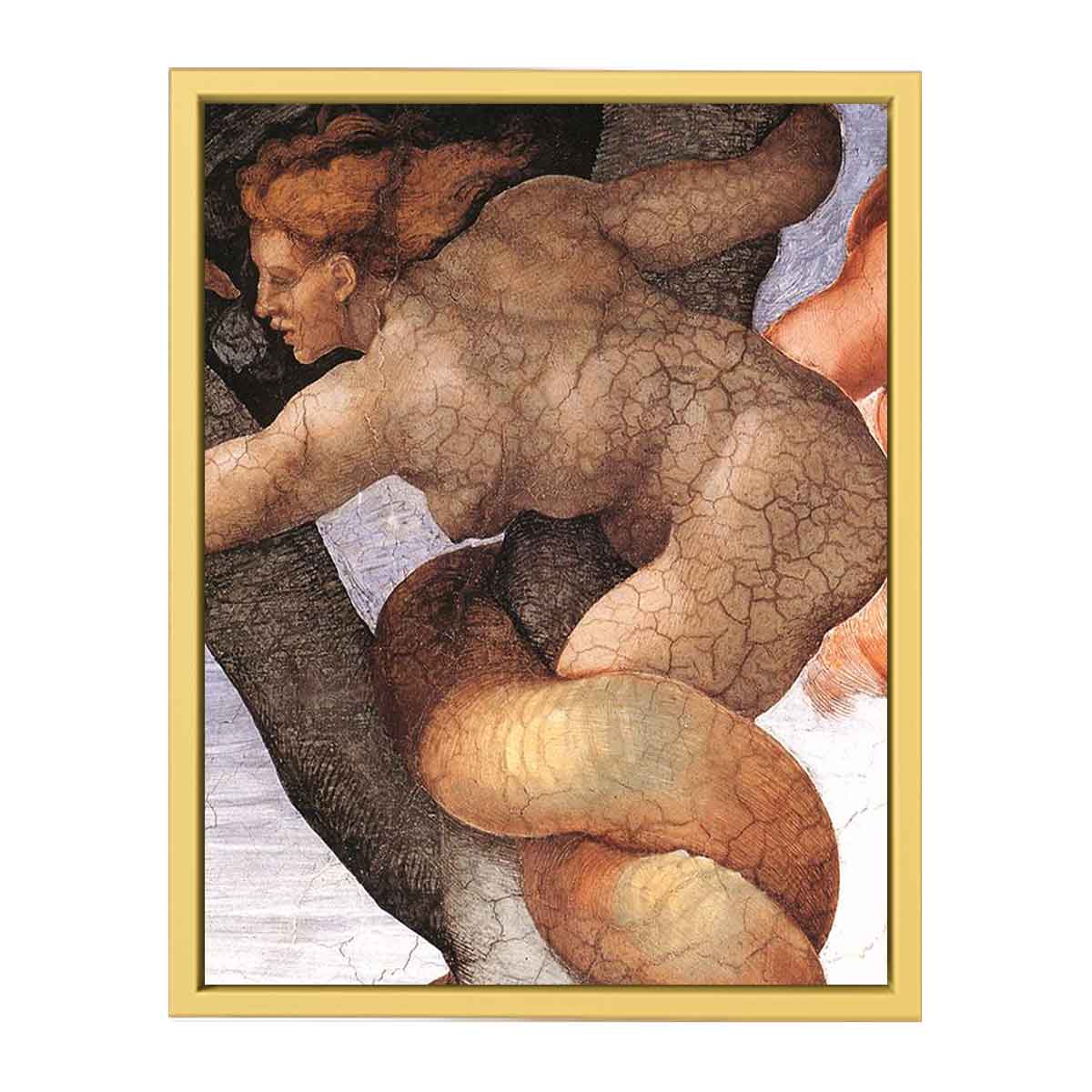 The Fall and Expulsion from Garden of Eden (detail) By Michelangelo Buonarroti