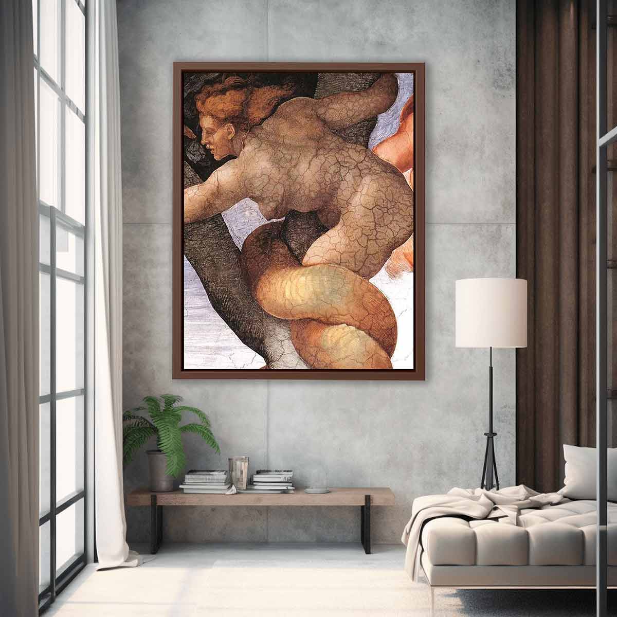 The Fall and Expulsion from Garden of Eden (detail) By Michelangelo Buonarroti