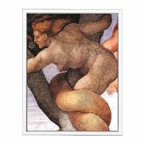 The Fall and Expulsion from Garden of Eden (detail) By Michelangelo Buonarroti