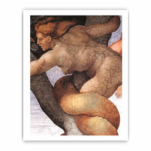 The Fall and Expulsion from Garden of Eden (detail) By Michelangelo Buonarroti