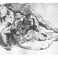 Two Figures (Study for The Last Judgement)