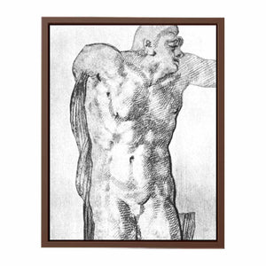 Study of a Nude Man By Michelangelo Buonarroti