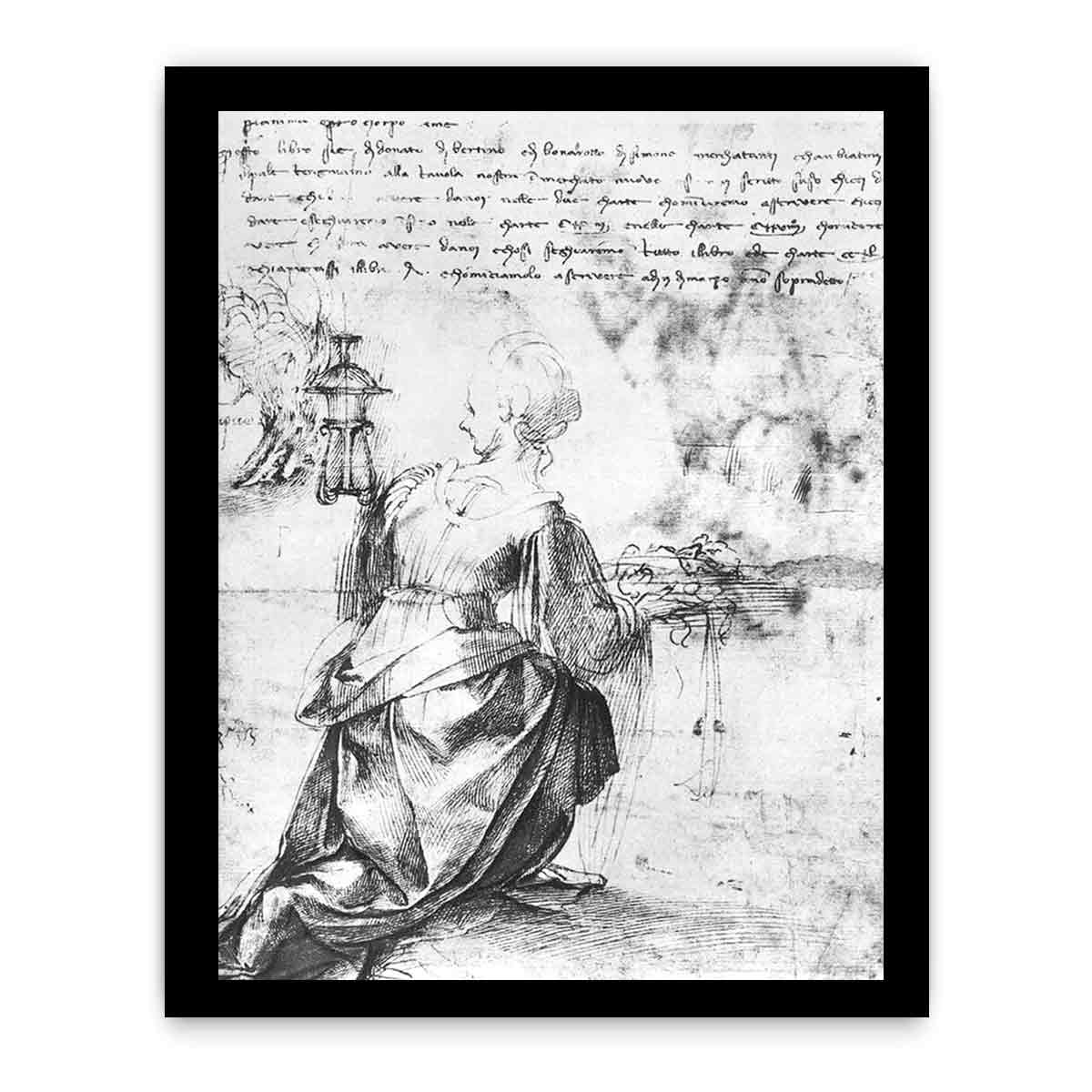 Back View of a Woman By Michelangelo Buonarroti