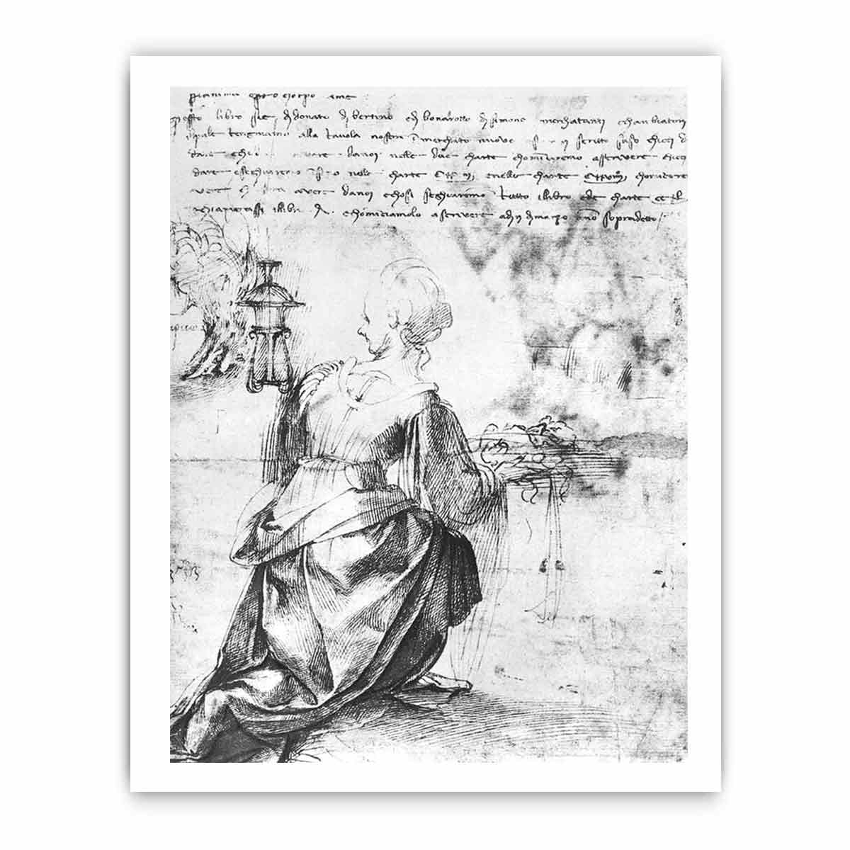 Back View of a Woman By Michelangelo Buonarroti