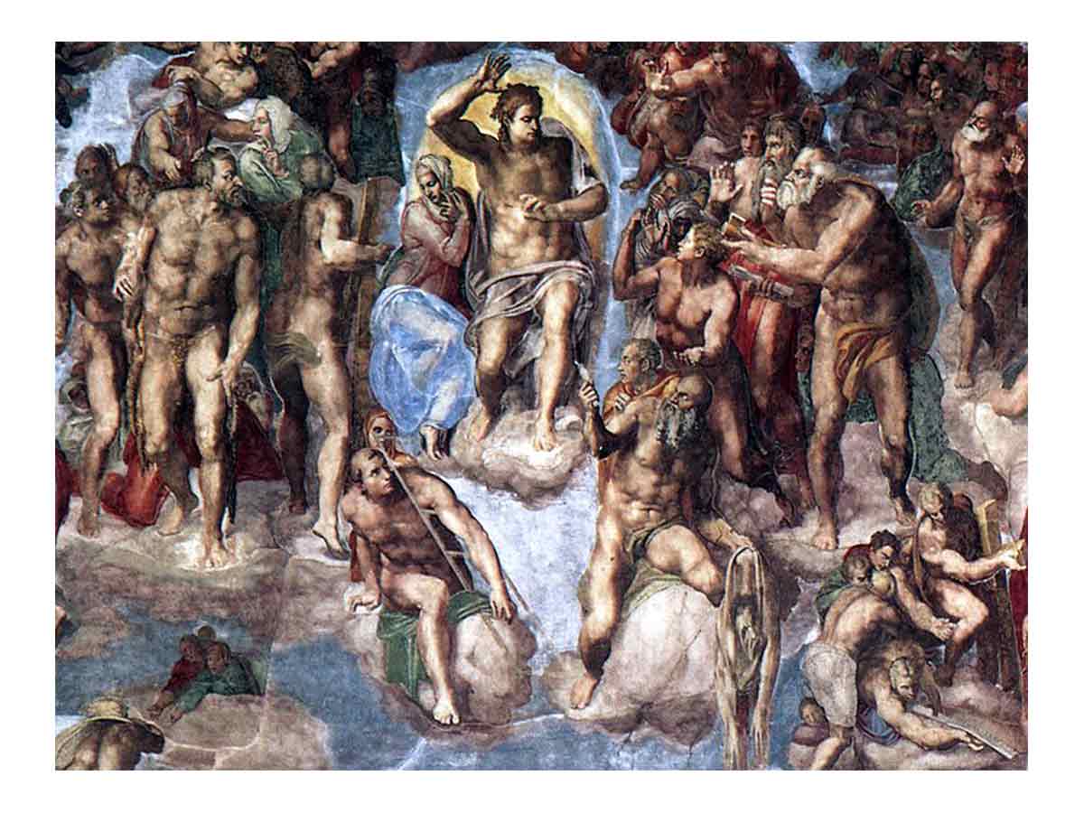 The Last Judgment (detail) By Michelangelo Buonarroti