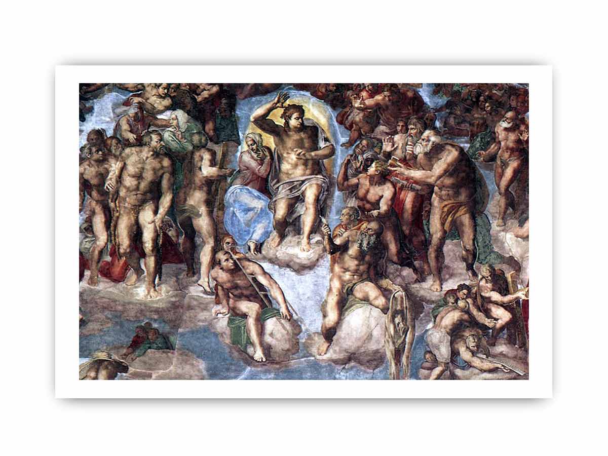 The Last Judgment (detail) By Michelangelo Buonarroti