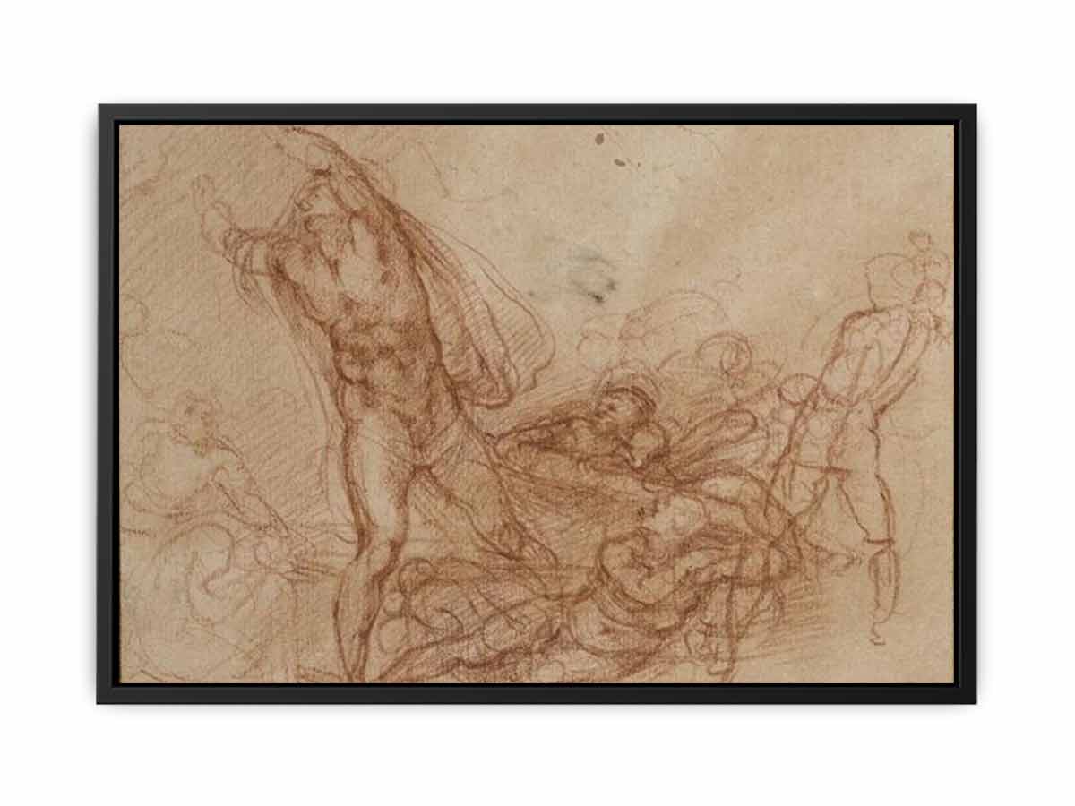 Study for a Resurrection of Christ By Michelangelo Buonarroti