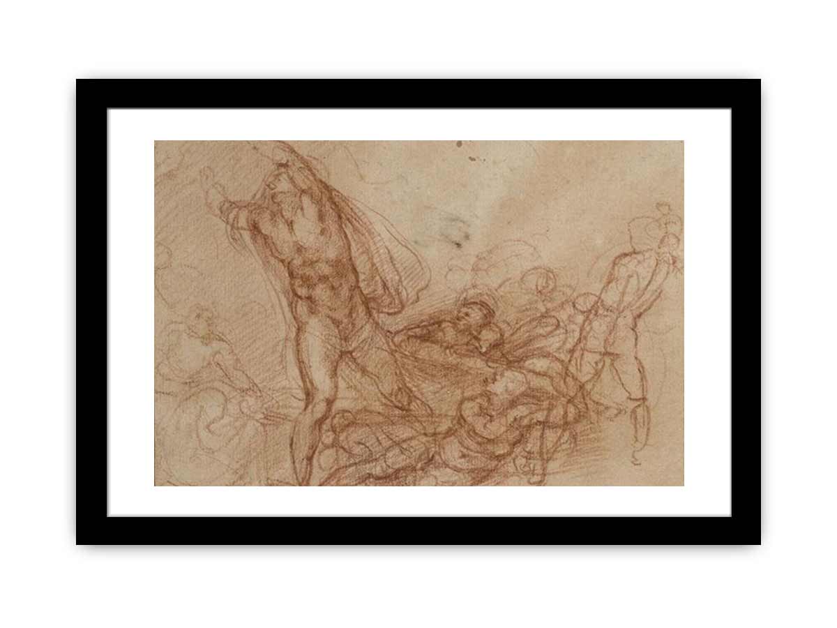 Study for a Resurrection of Christ By Michelangelo Buonarroti
