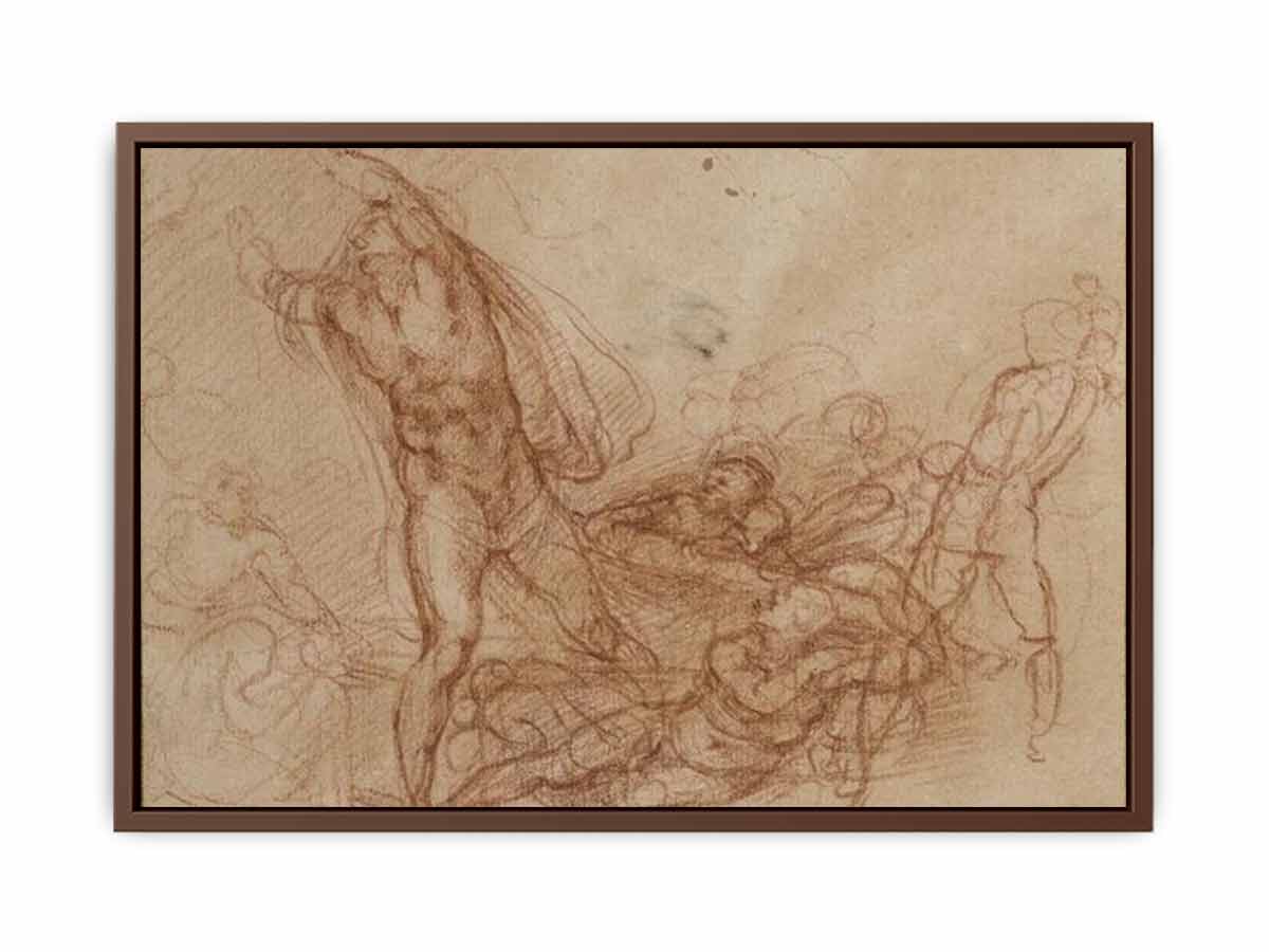 Study for a Resurrection of Christ By Michelangelo Buonarroti