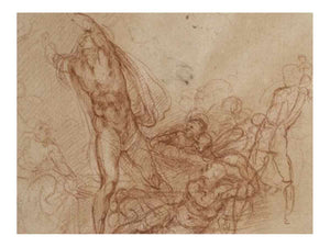 Study for a Resurrection of Christ By Michelangelo Buonarroti